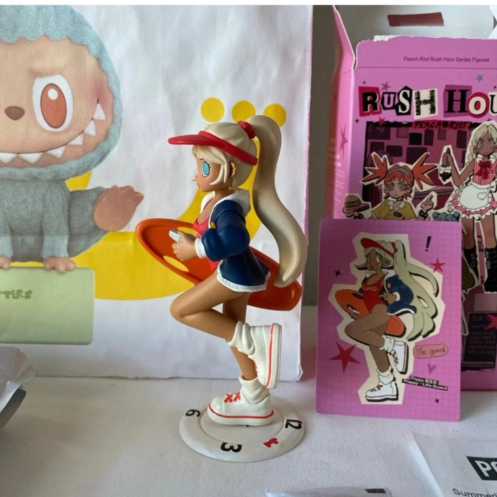 POP MART Peach Riot Rush Hour Series Poppy Life Guard